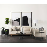 Micra Matte Black Metal Decorative Object on a Stand-Objects-DECOROLALA