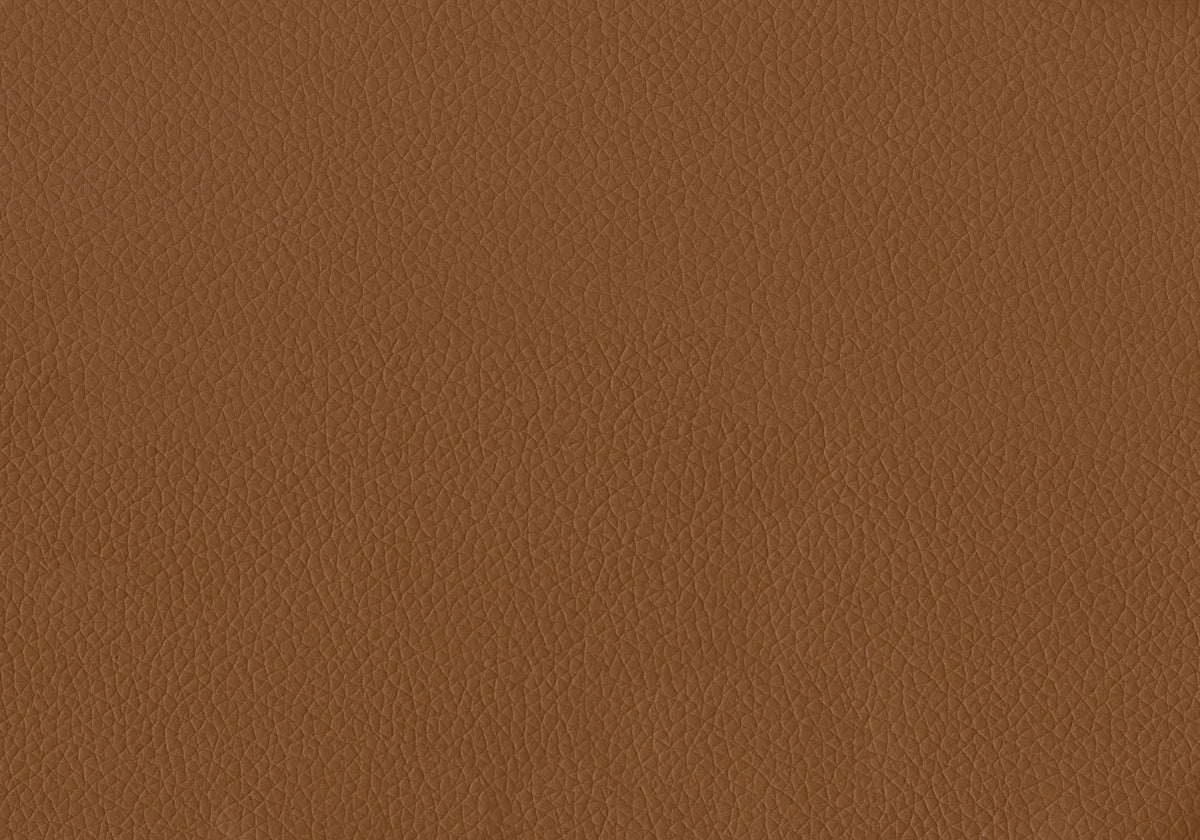 Mid Century Accent Chair - Cognac Leather Look 34" Wide Walnut Legs-Accent Chairs-DECOROLALA
