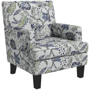 Mid-Century Accent Chair - Floral Multicolour-DECOROLALA