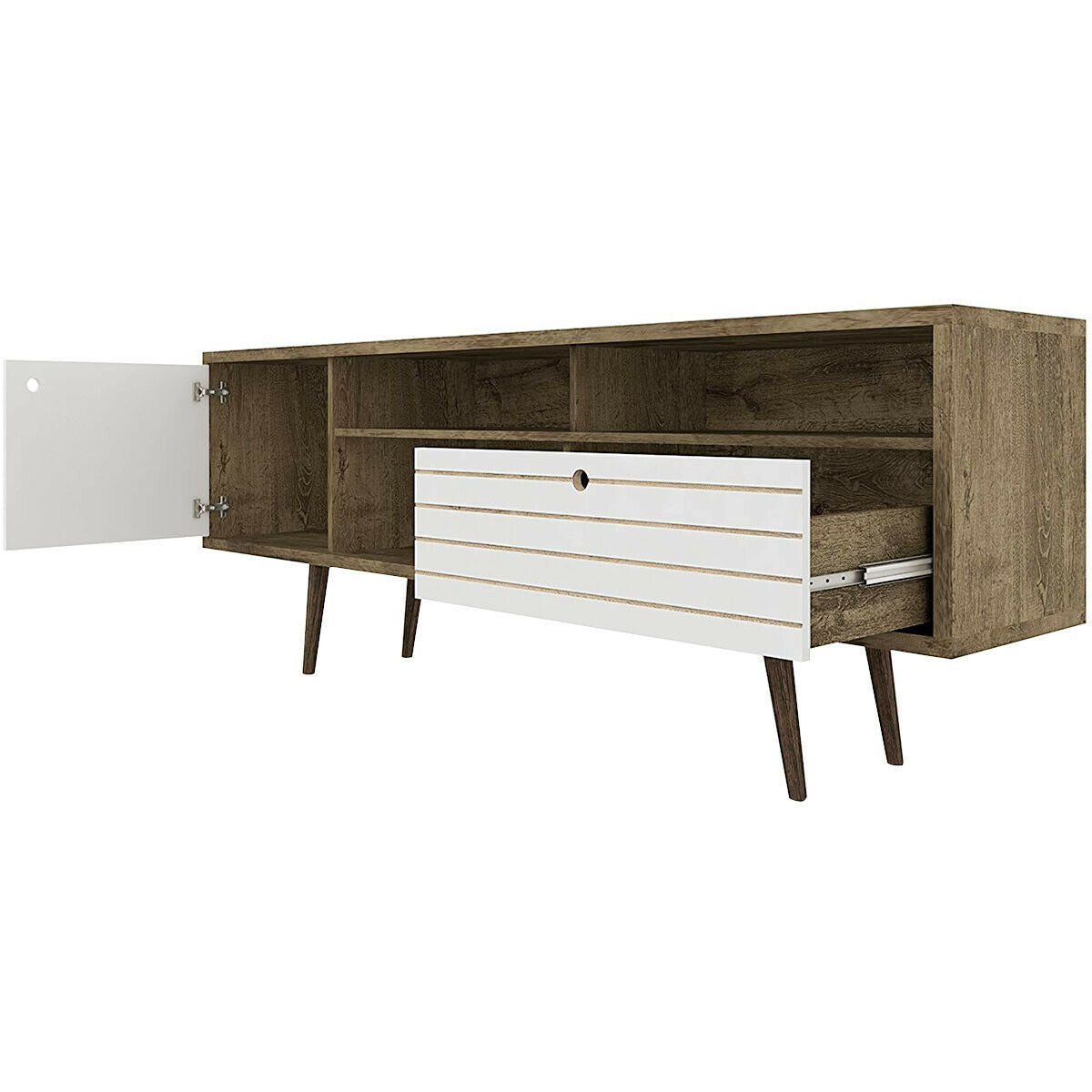 Mid-Century Modern TV Stand for TVs up to 65 Inch-Entertainment Centers & TV Stands-DECOROLALA