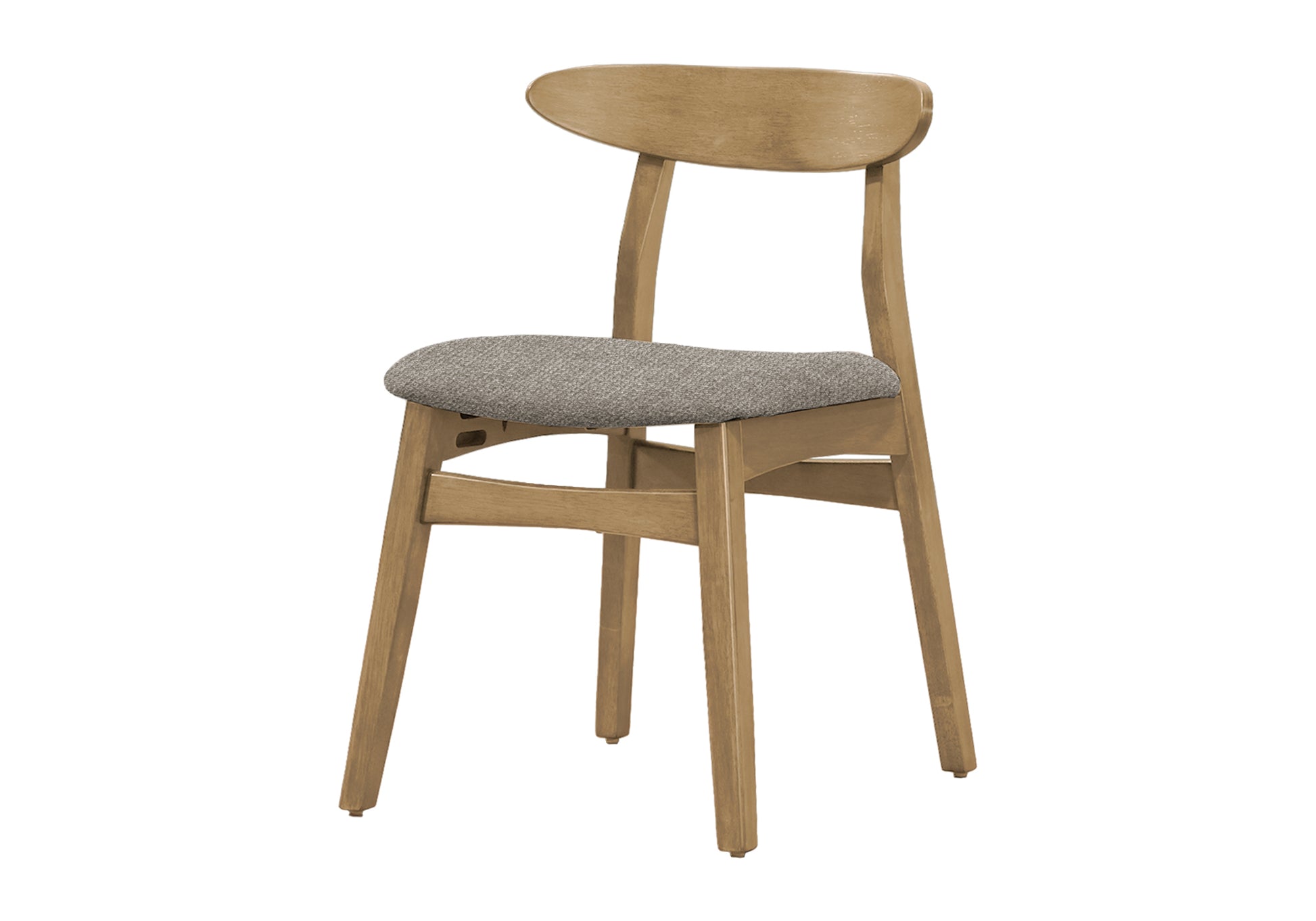 Mid-Century Modern Upholstered Dining Chairs - Set of 2 Light Fabric-Dining Chair-DECOROLALA