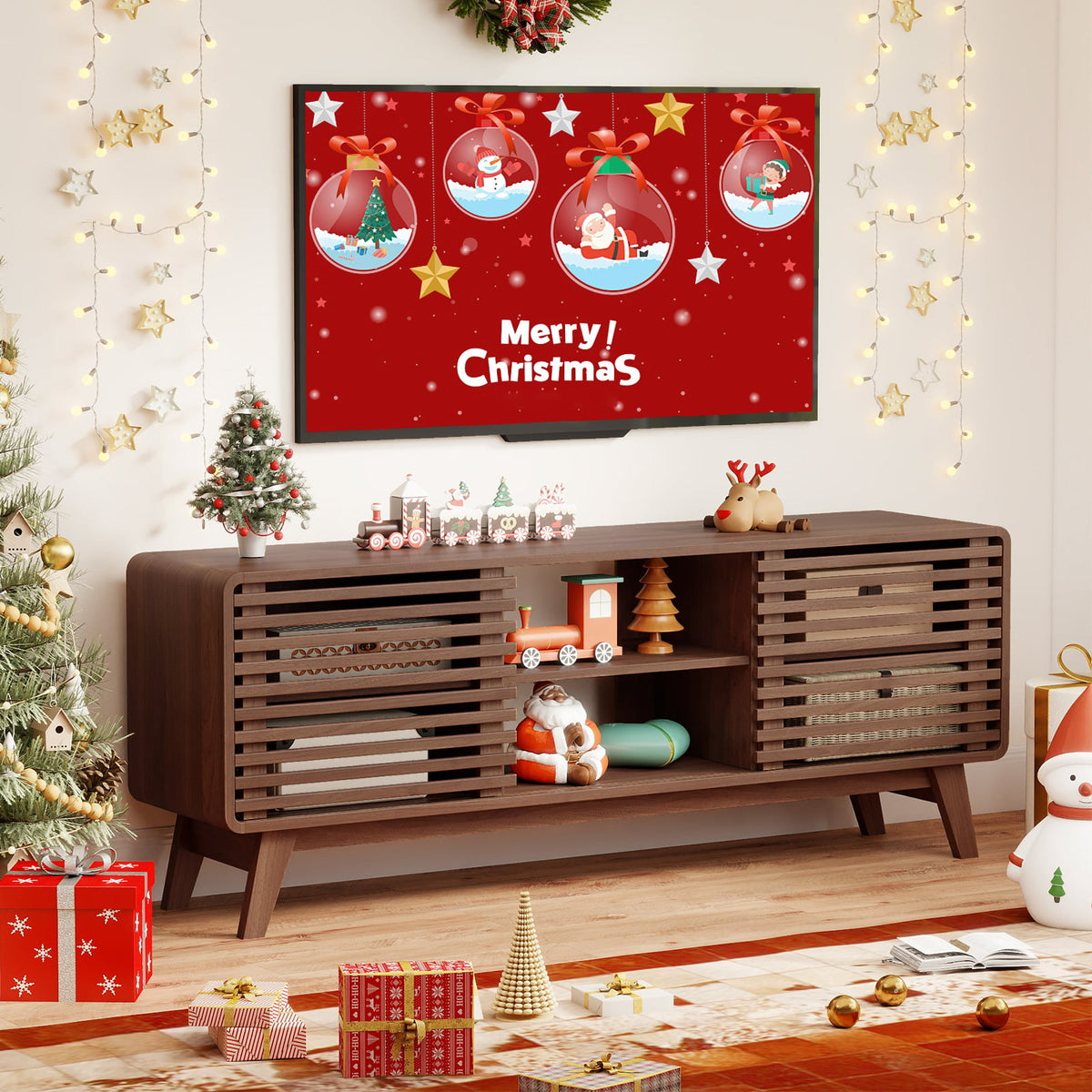 Mid-Century Walnut-Entertainment Centers & TV Stands-DECOROLALA