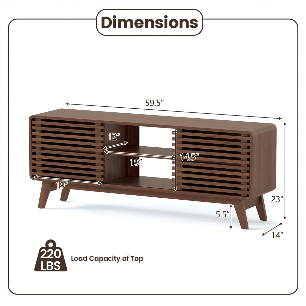 Mid-Century Walnut-Entertainment Centers & TV Stands-DECOROLALA