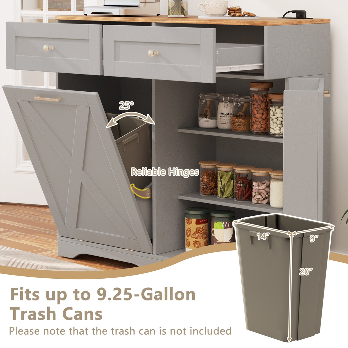 Mid-century Wood Nightstand with Drawer and Open Shelf-Walnut-Nightstands-DECOROLALA