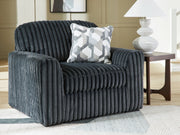 Midnight-Madness Chair And A Half - Gunmetal-Arm Chairs-DECOROLALA