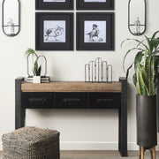 Mila Metal and Glass Hinged Decorative Accent with 5 Vases-Objects-DECOROLALA