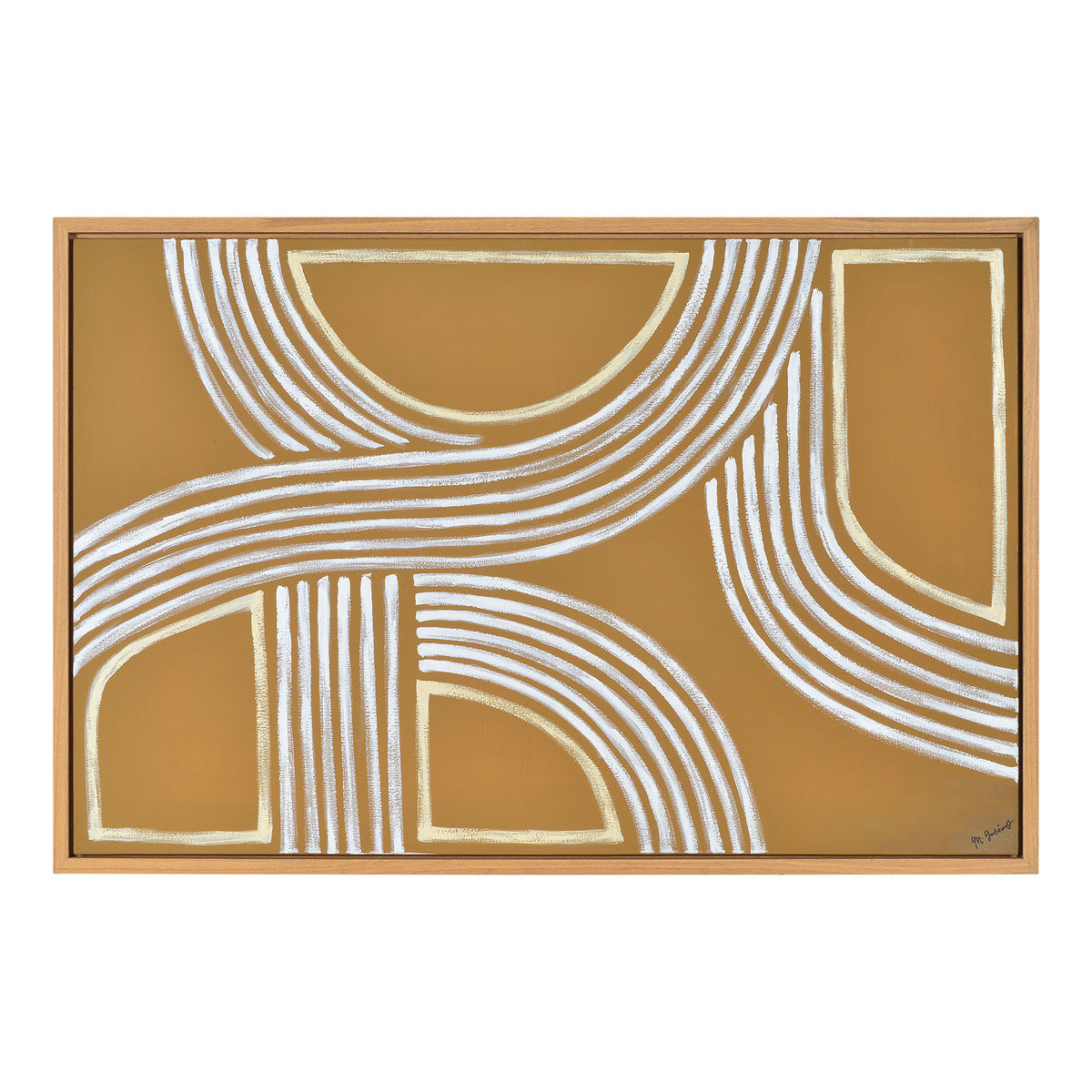 Milestone 60" Wide Canvas Art, Beige-Canvas Prints-DECOROLALA