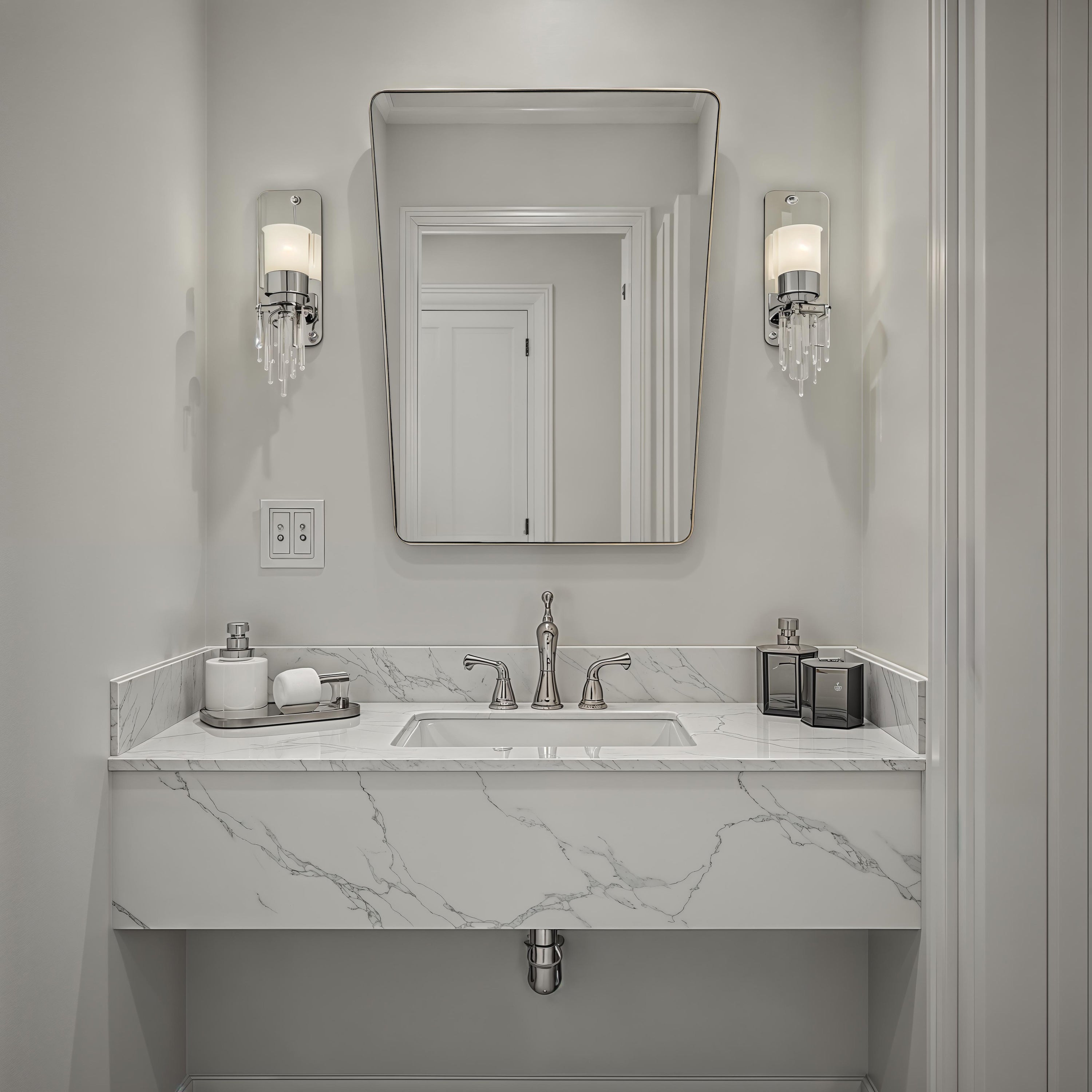 Mily 36" H x 28" W Wall Mirror, Yellow-Mirror-DECOROLALA