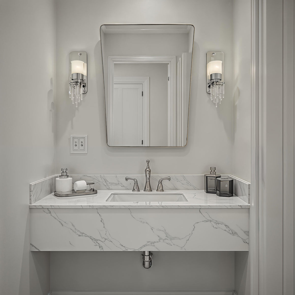 Mily 36" H x 28" W Wall Mirror, Yellow-Mirrors-DECOROLALA