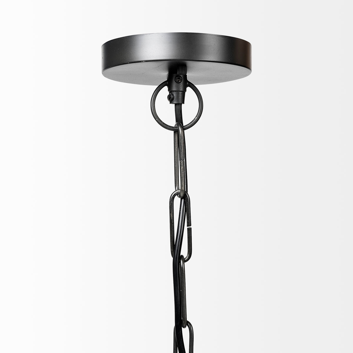 Minerva 19x22 Metallic Gray Hammered Detail Pendant Light-Pendant Lighting-DECOROLALA