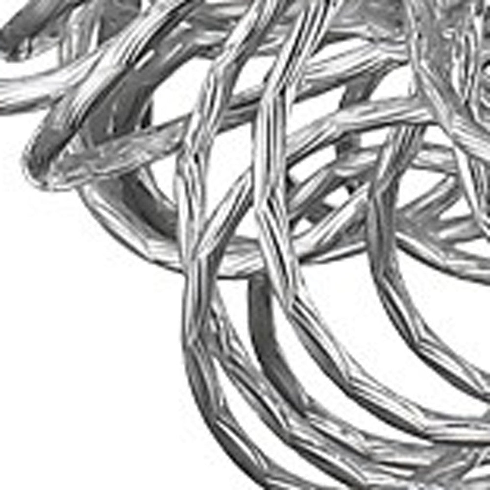 Mingle 3-Light Polished Chrome Pendant With Faceted Chrome Aluminum Wire Shade-Pendants-Hanging Lights-DECOROLALA