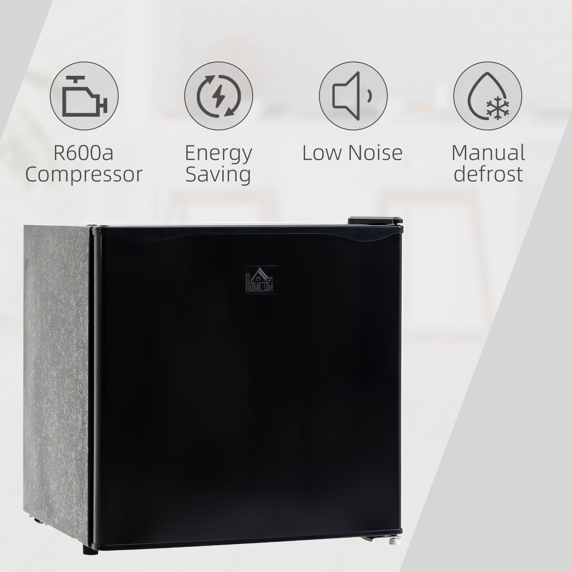 Mini Freezer 1.1 Cu. Ft. Upright Black-DECOROLALA