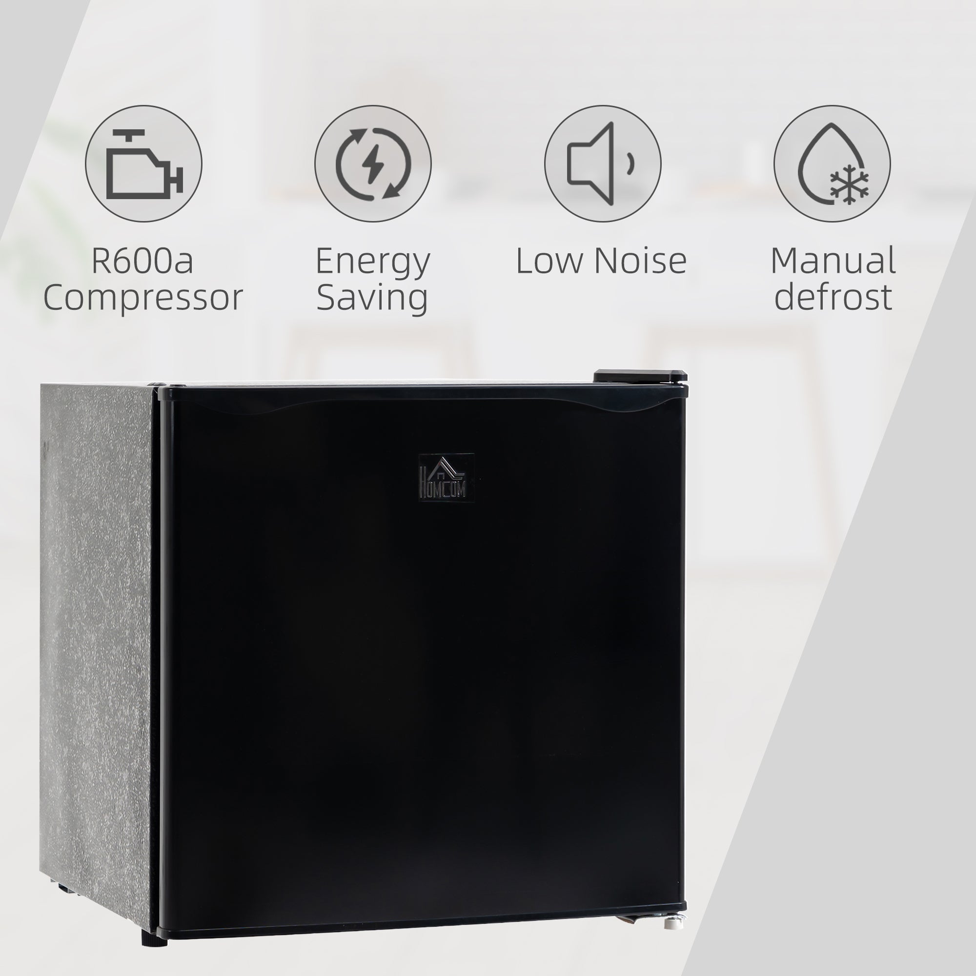 Mini Freezer 1.1 Cu. Ft. Upright Black-DECOROLALA