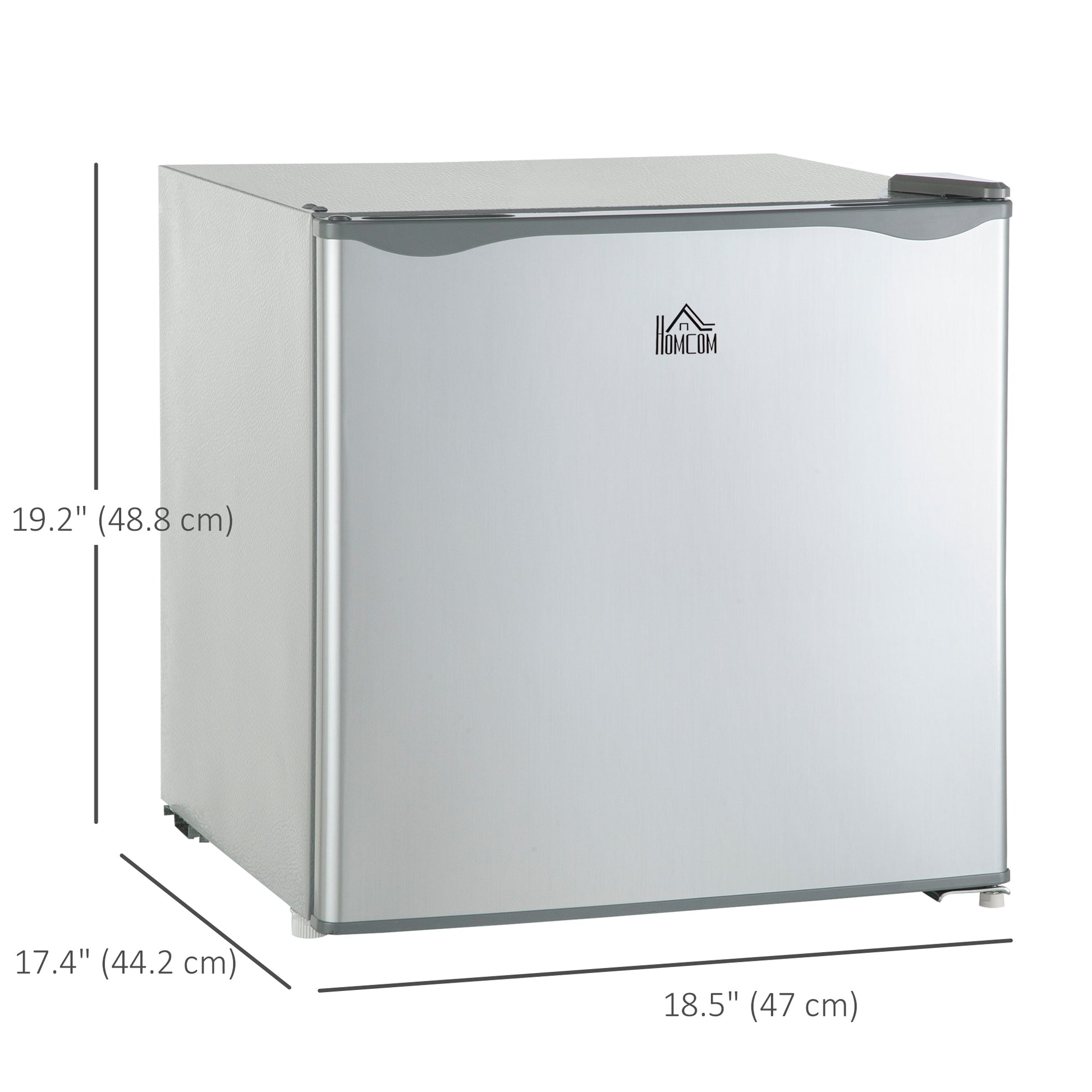 Mini Freezer 1.1 Cu. Ft. Upright Grey-DECOROLALA