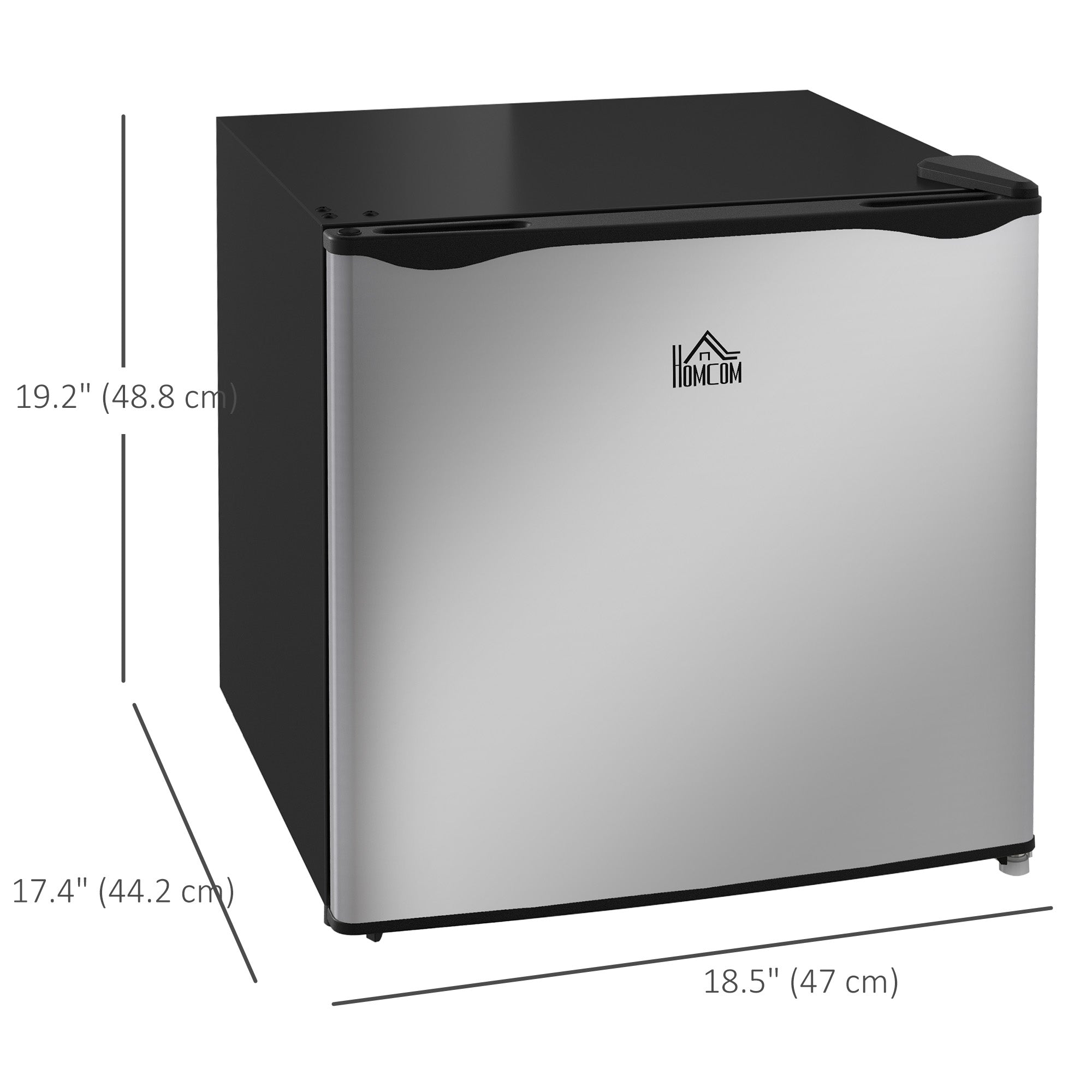 Mini Freezer 1.1 Cu. Ft. Upright Silver-DECOROLALA
