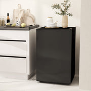 Mini Fridge 4.5 Cu Ft Black Reversible Door-DECOROLALA