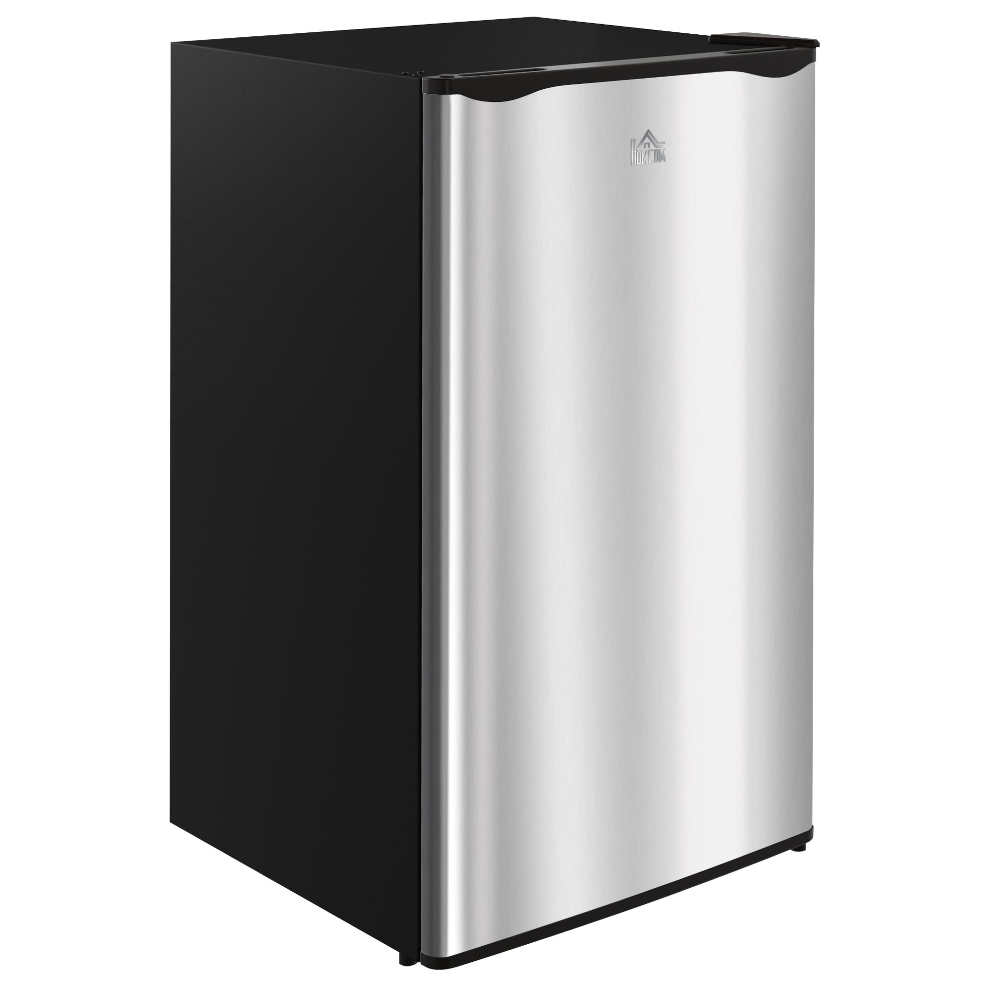 Mini Fridge Freezer 3.2 Cu.Ft Silver-DECOROLALA
