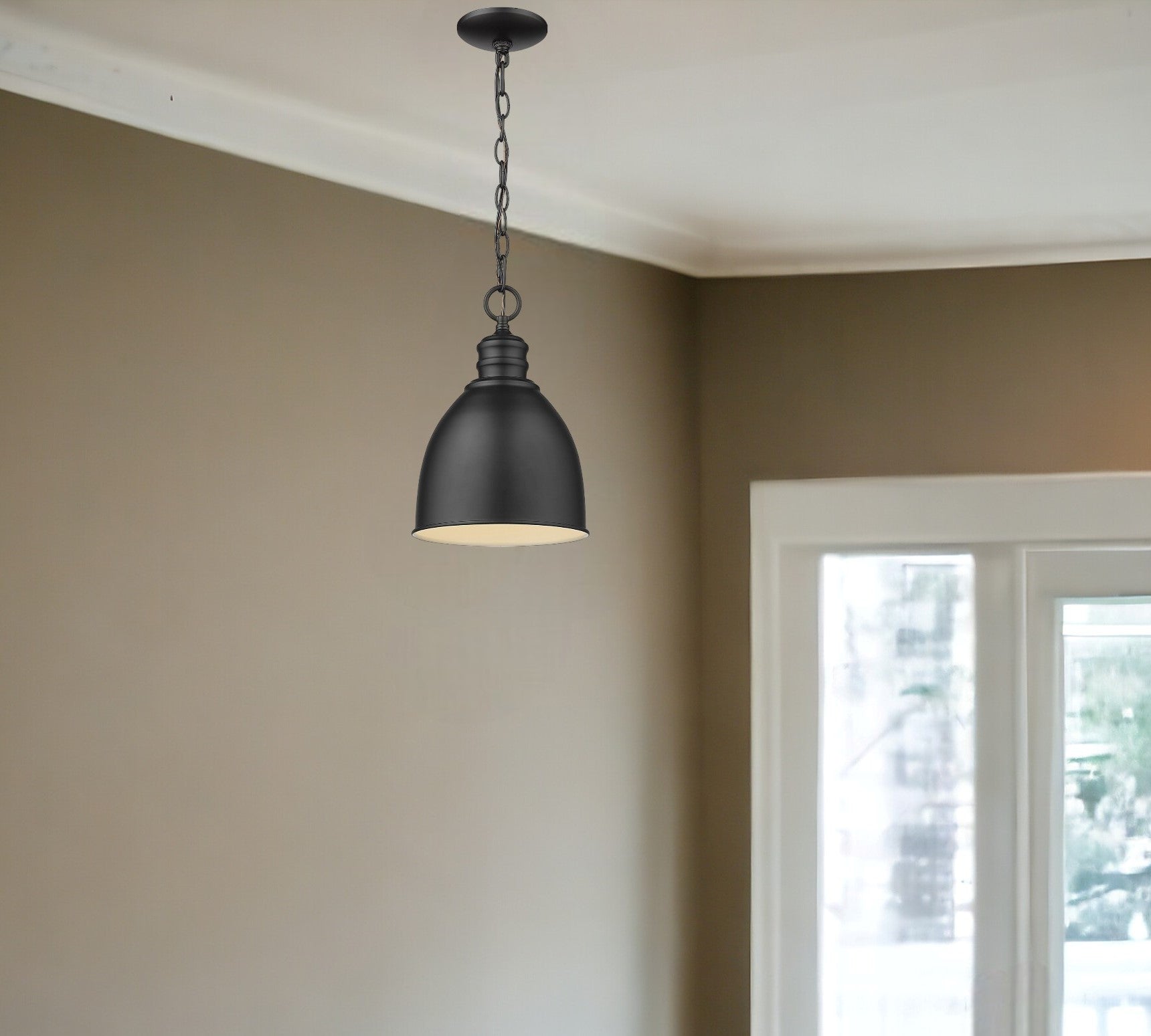Minimalist Black Metal Pendant Hanging Light-Pendants-Hanging Lights-DECOROLALA