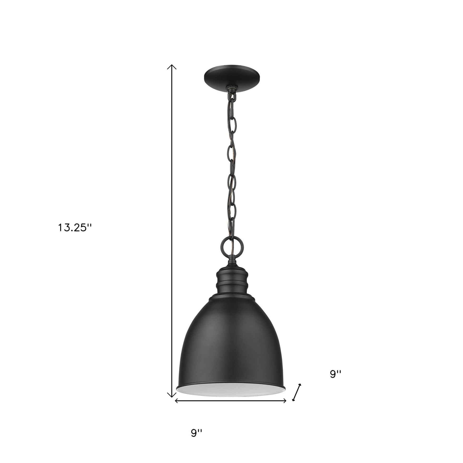 Minimalist Black Metal Pendant Hanging Light-Pendants-Hanging Lights-DECOROLALA