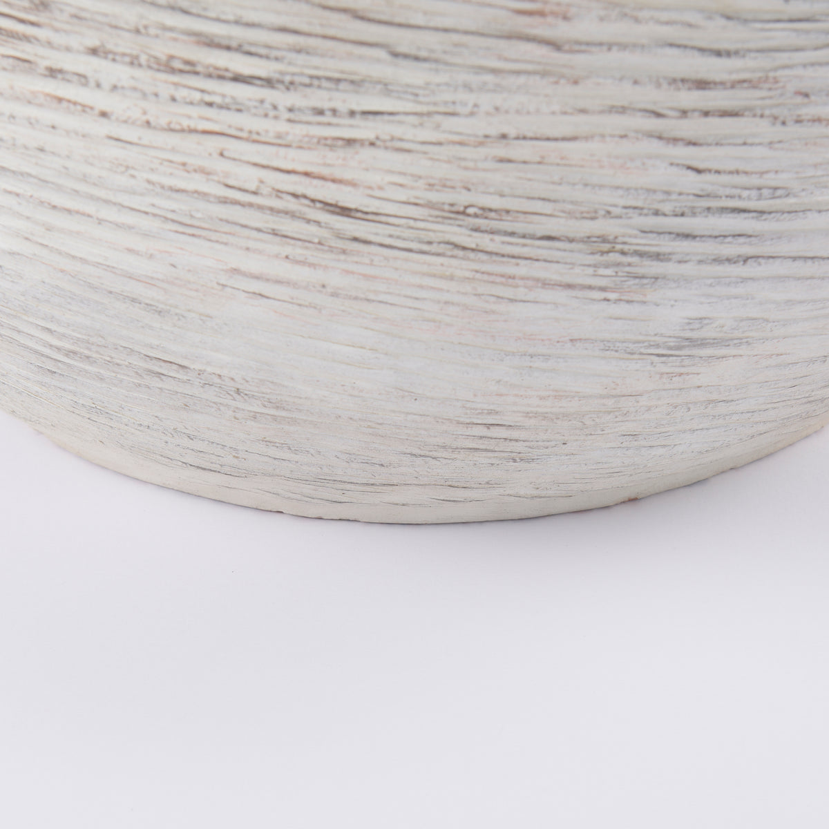 Misha 25.2L x 25.2W x 22.4H Cream Ceramic Floor Vase-Vase-DECOROLALA
