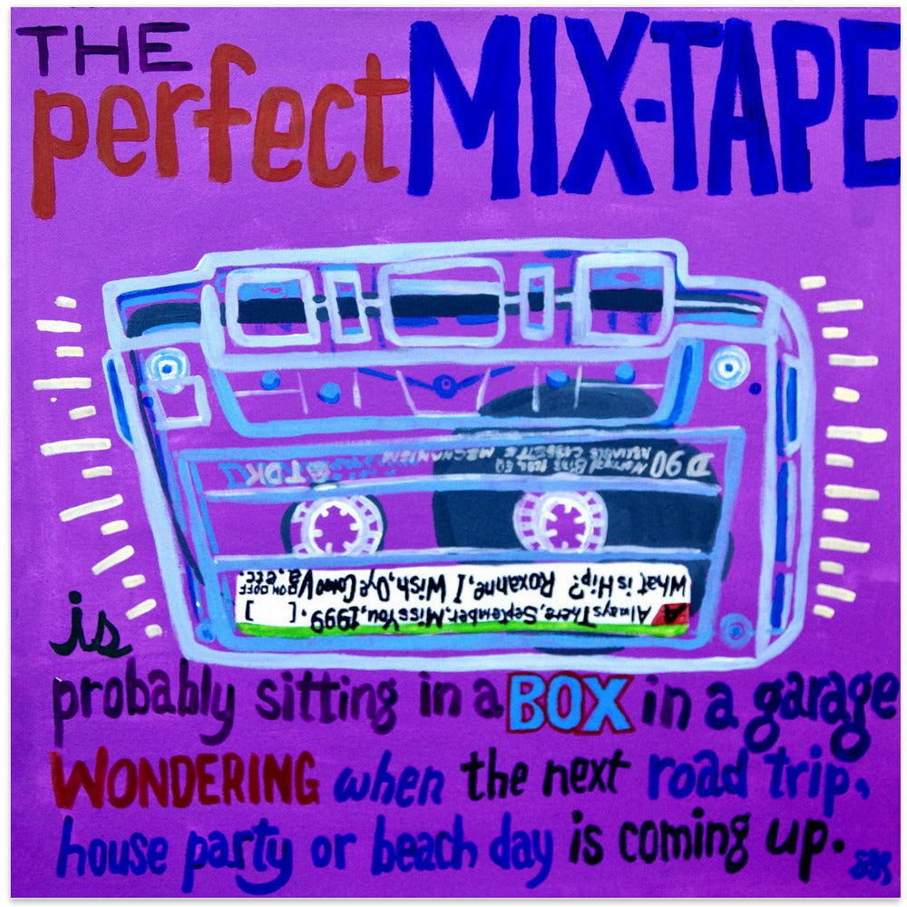 Mix Tape Canvas Print by Steve Spencer-Canvas Print-DECOROLALA