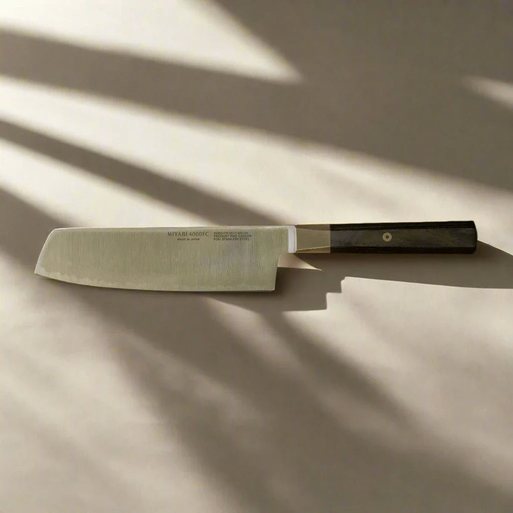 Miyabi 4000 FC 6.5" Nakiri Knife - Brown Handle-Santoku-DECOROLALA