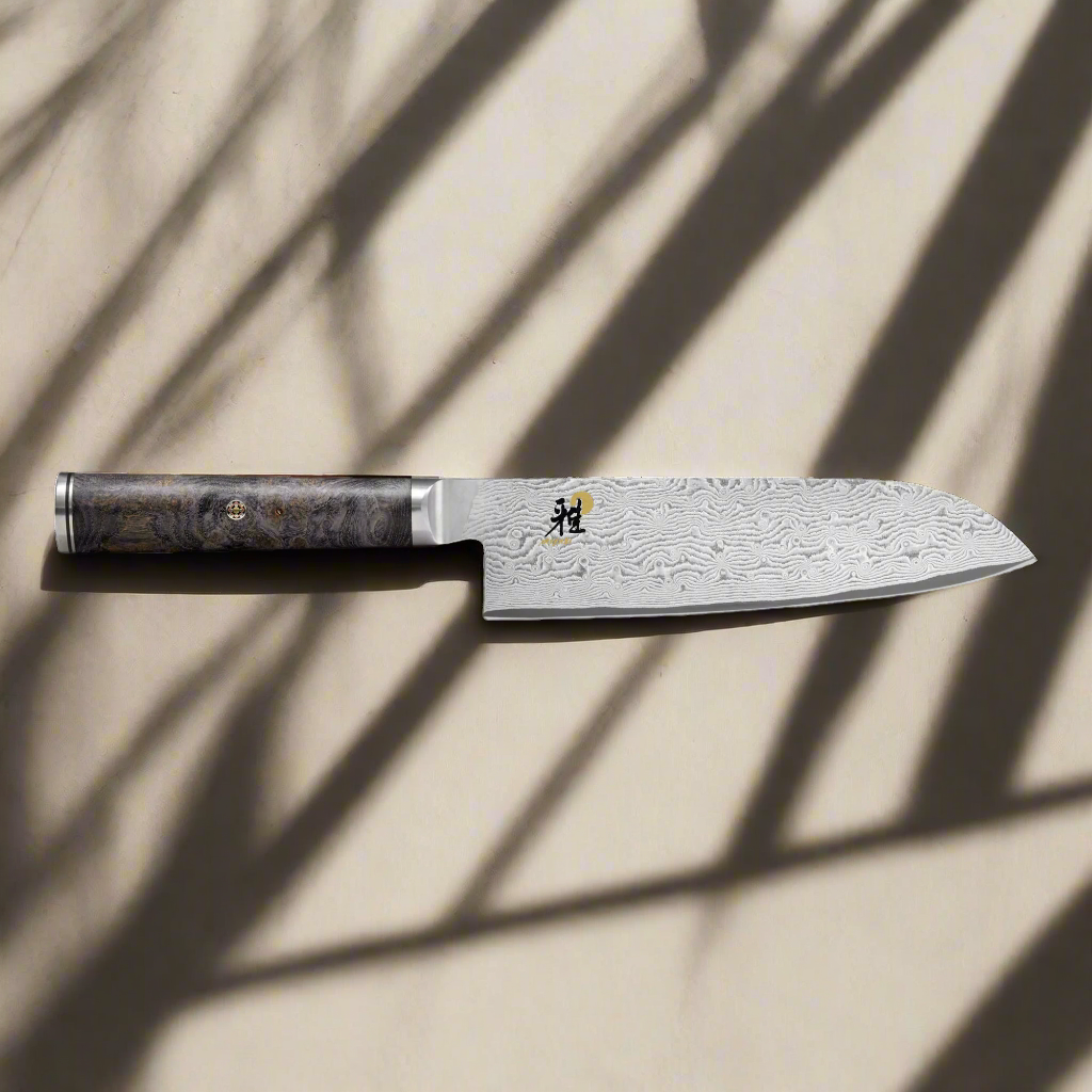Miyabi 5000 MCD 67 7-Inch Santoku Knife - Brown Handle-Gyuto-DECOROLALA