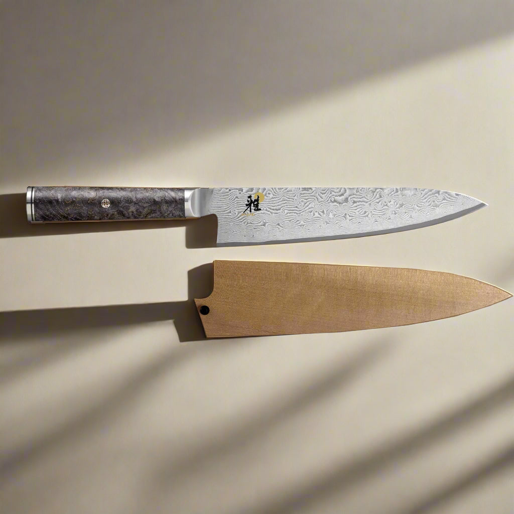Miyabi 5000 MCD 67 7-Inch Santoku Knife with Wood Saya-Gyuto-DECOROLALA
