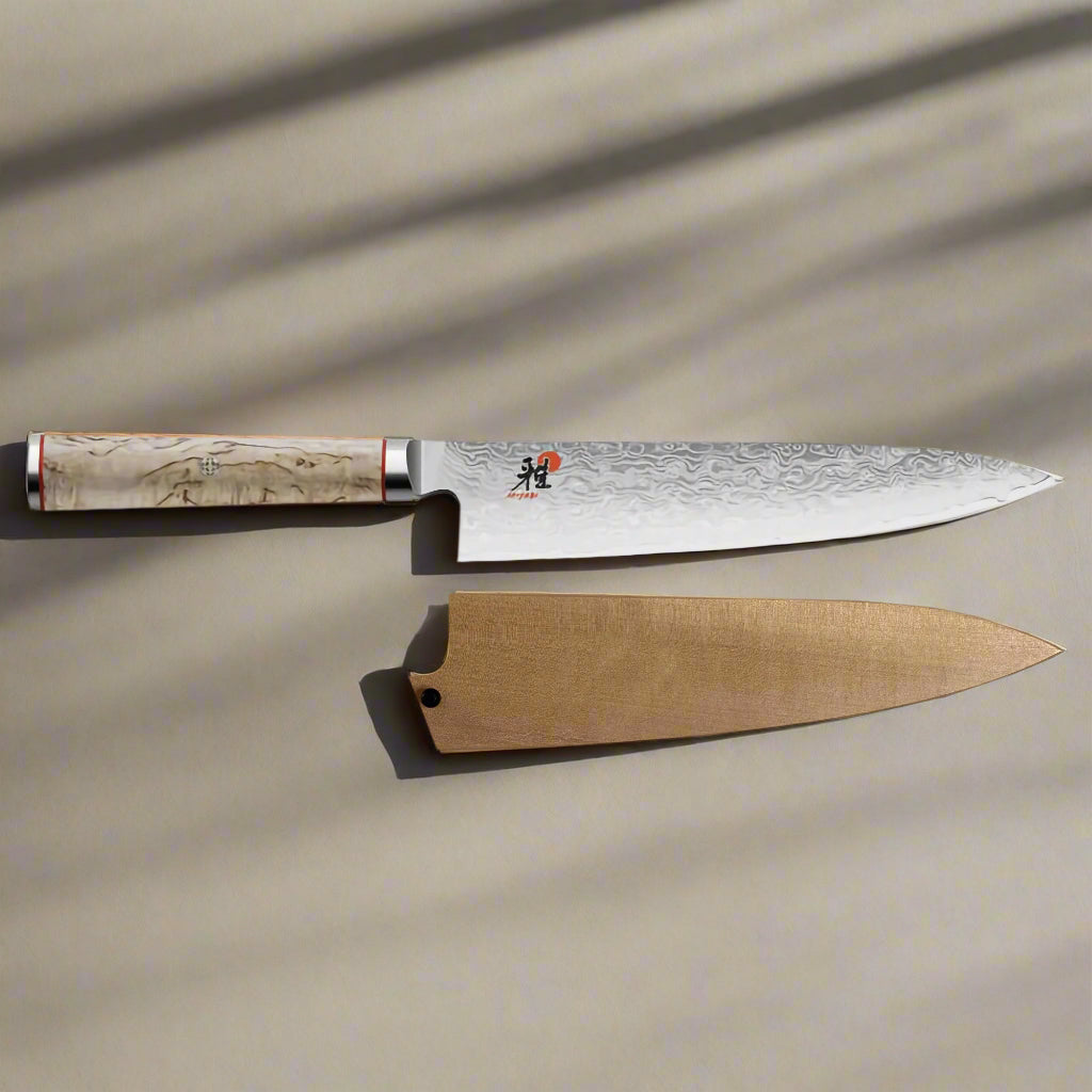 Miyabi 5000MCD 200mm Japanese Gyuto Knife with Ho Wood Saya Bundle-Gyuto-DECOROLALA