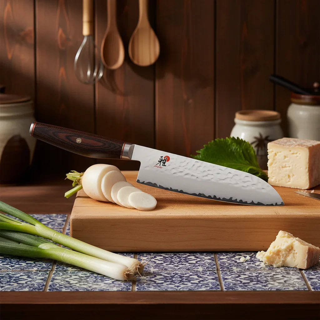 Miyabi 6000 MCT 7" Santoku Knife Ð SG2 Steel, Japanese Damascus-Kitchen Knives-DECOROLALA