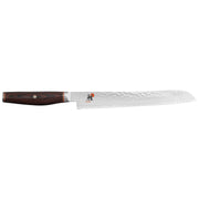 Miyabi 6000 MCT 9" Bread Knife - Hammered Finish Brown Handle-Bread Knife-DECOROLALA