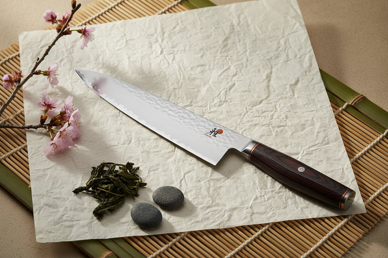 Miyabi 6000MCT 8-Inch Gyutoh Knife – SG2 Japanese Chef Knife with Tsuchime Finish-n/a-DECOROLALA