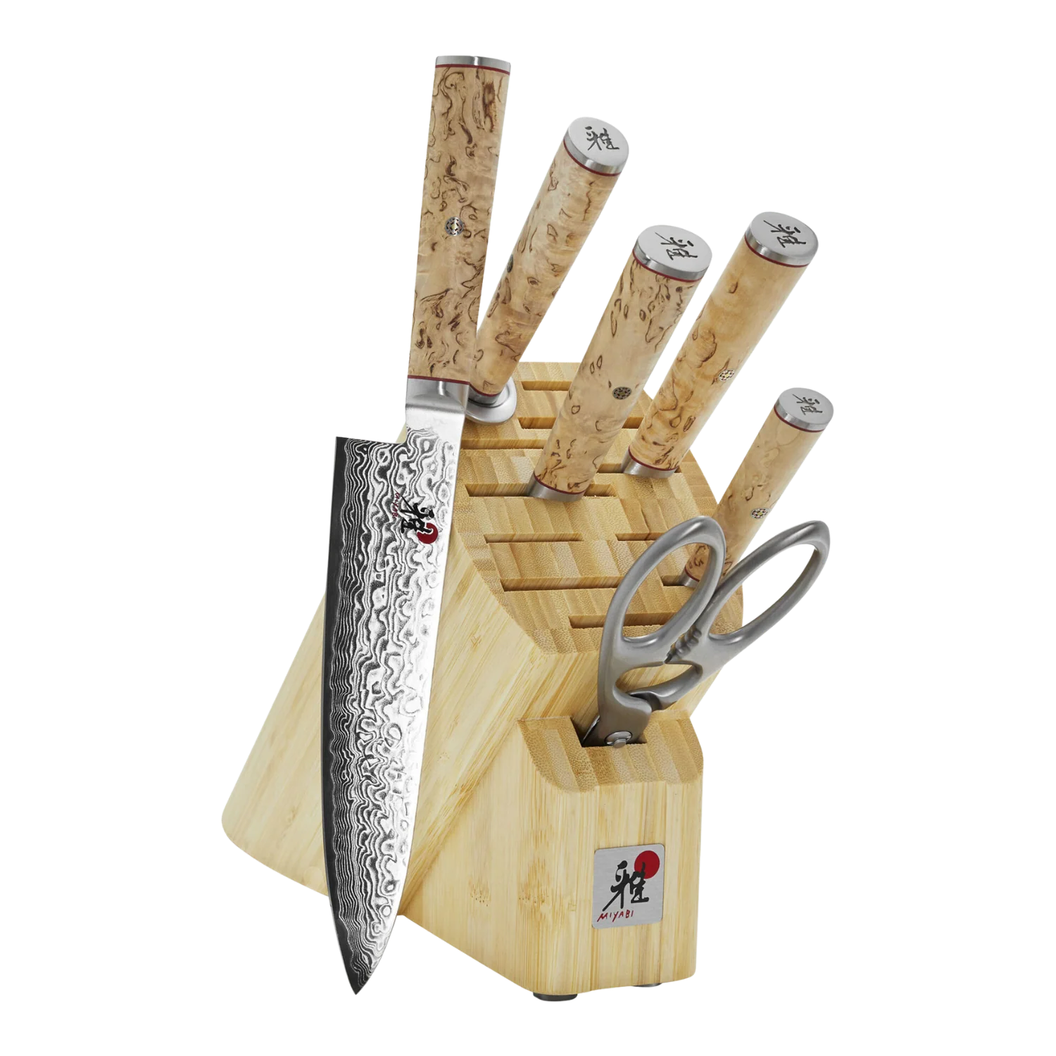 Miyabi Birchwood 5000MCD 7-Piece Knife Block Set-Knife Set-DECOROLALA