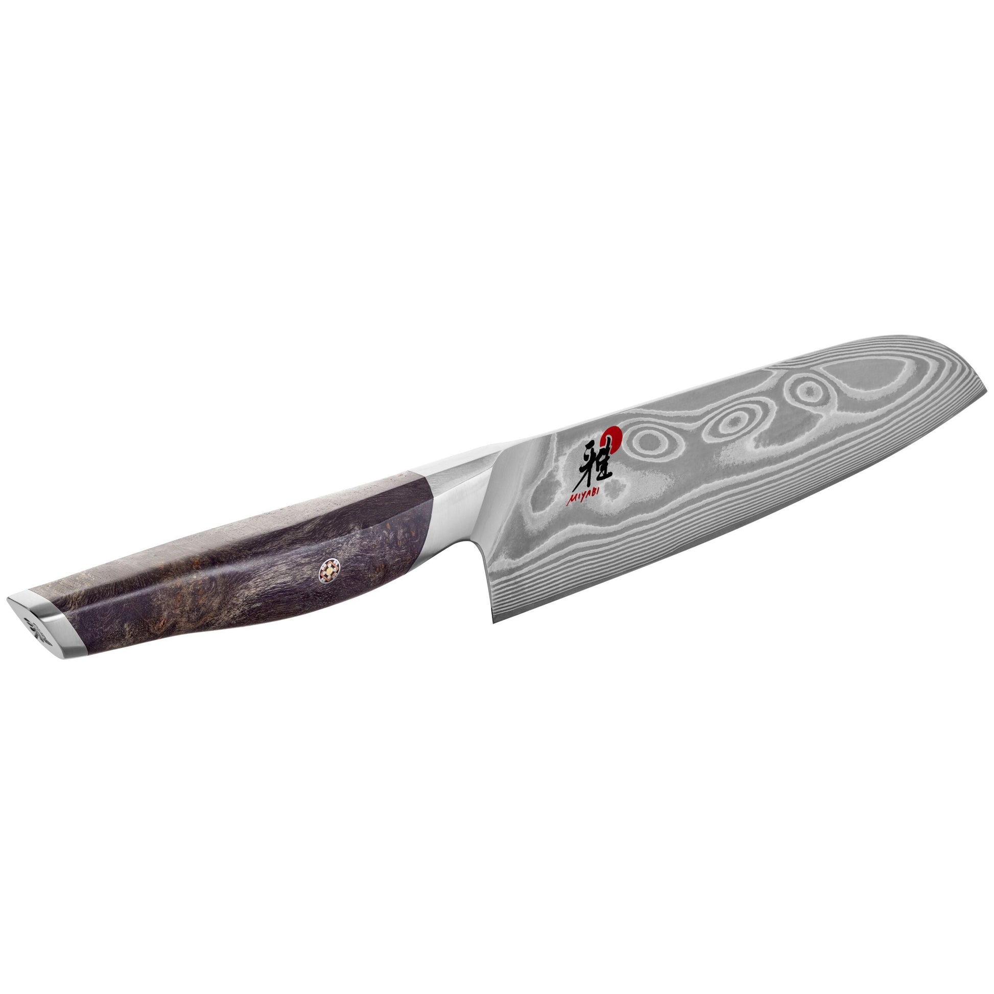Miyabi Iki 7" Santoku Knife - Damascus Steel Maple Wood Handle-Santoku Knife-DECOROLALA