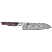 Miyabi Iki 7" Santoku Knife - Damascus Steel Maple Wood Handle-Santoku Knife-DECOROLALA