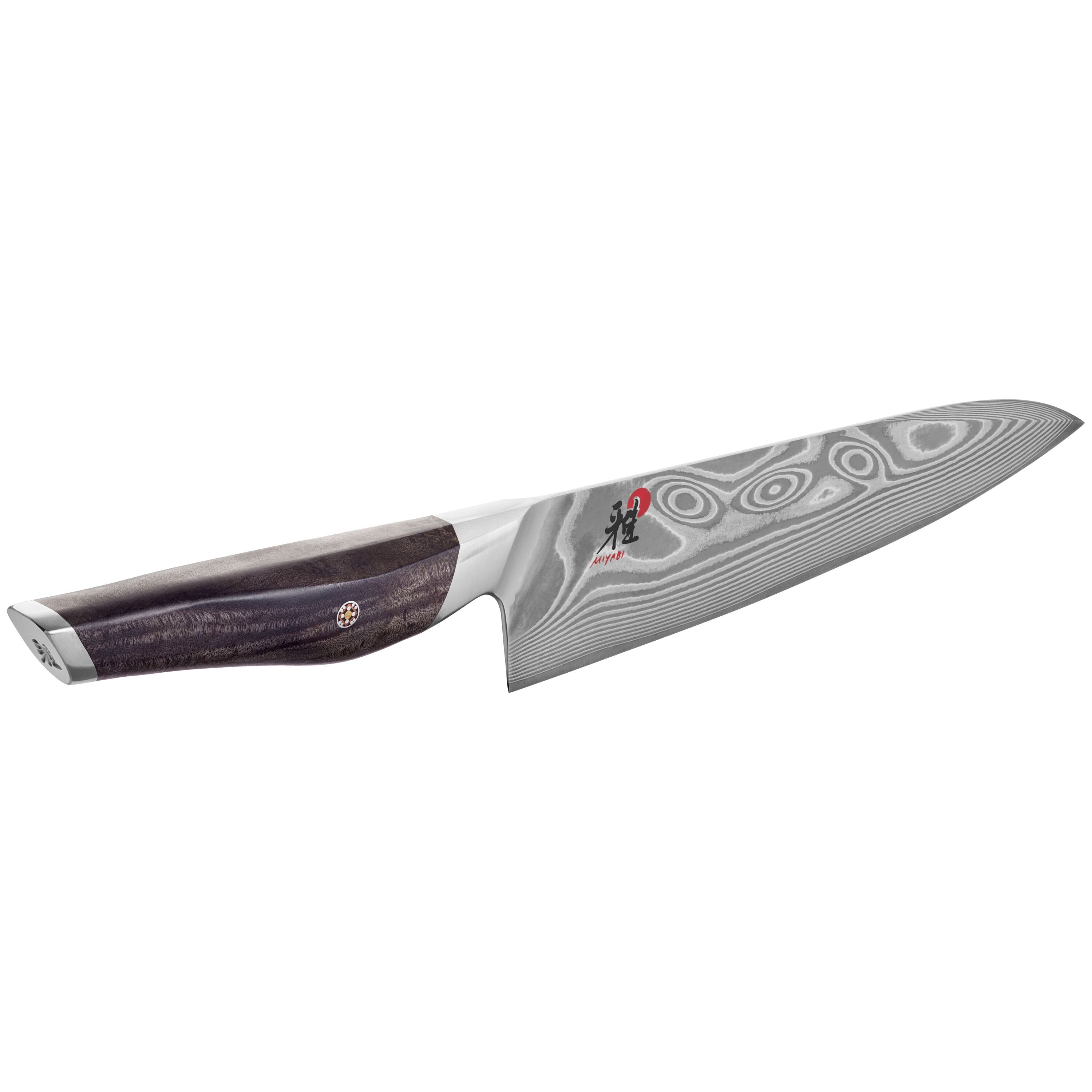 Miyabi Iki 8" Gyutoh Chef's Knife - Damascus Maple Wood Handle-Chef Knife-DECOROLALA