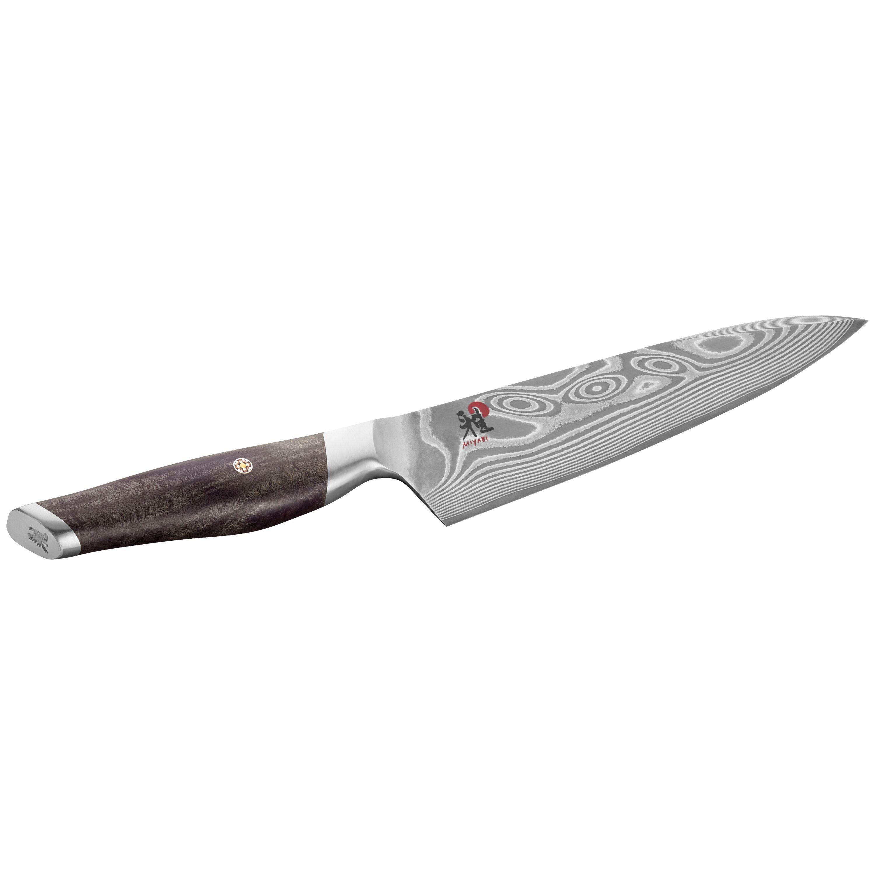 Miyabi Iki 8" Gyutoh Chef's Knife - Damascus Maple Wood Handle-Chef Knife-DECOROLALA