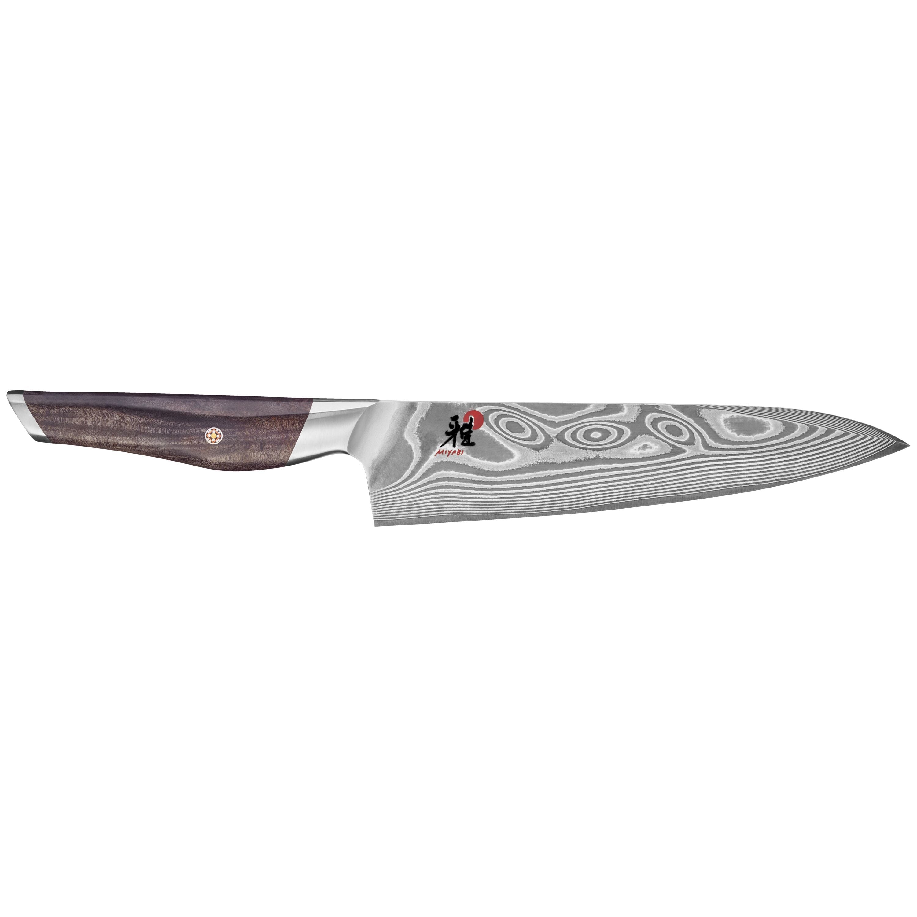 Miyabi Iki 8" Gyutoh Chef's Knife - Damascus Maple Wood Handle-Chef Knife-DECOROLALA