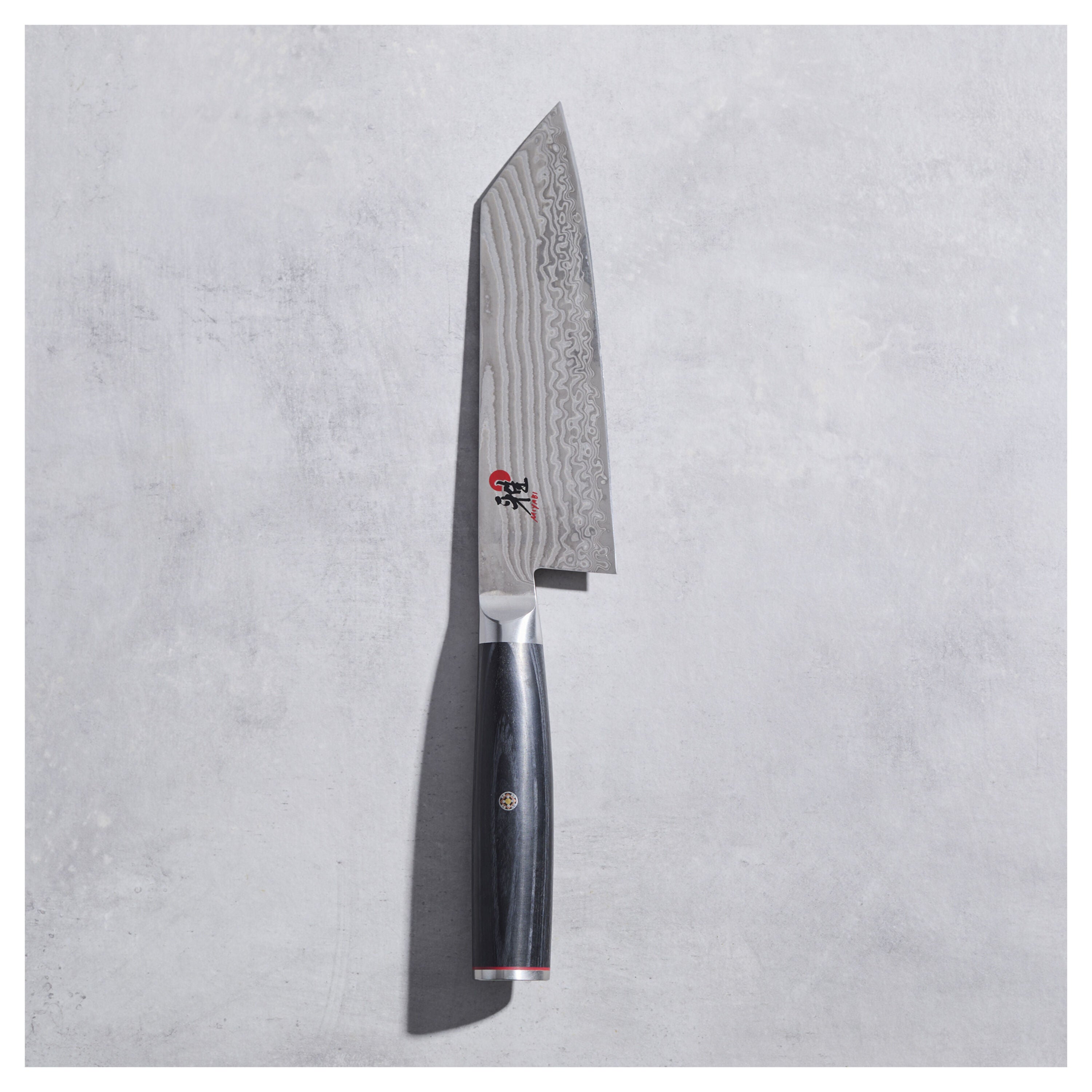 Miyabi Kaizen II 5000FCD Bunka Knife - 7" Damascus Black-Bunka Knife-DECOROLALA
