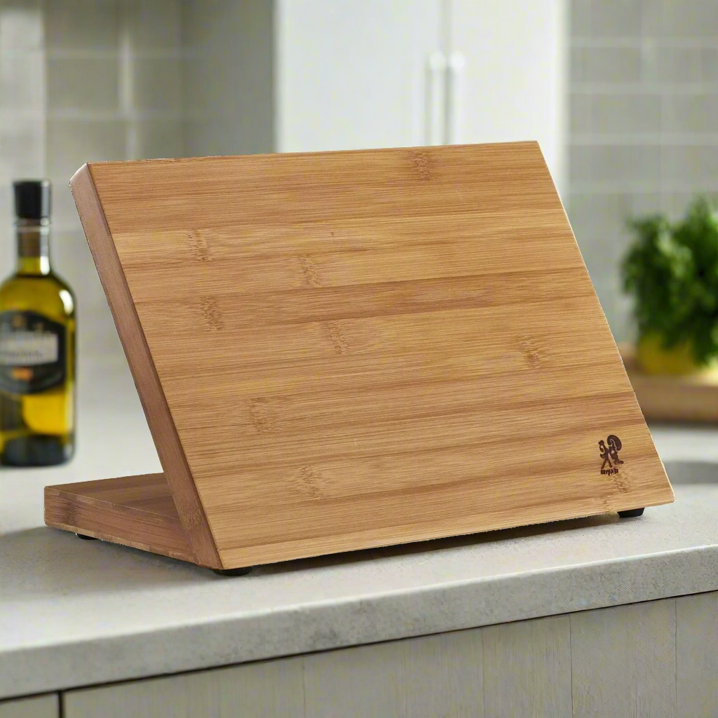 Miyabi Magnetic Knife Block - Bamboo (Empty)-Knife Block-DECOROLALA