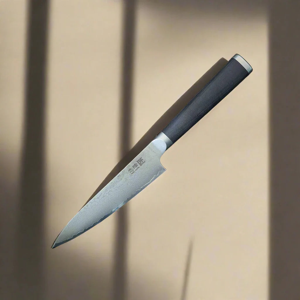 Miyako SUS 130mm Petty Knife - 33 Layer Damascus Steel Blade  Made in Japan-Gyuto-DECOROLALA