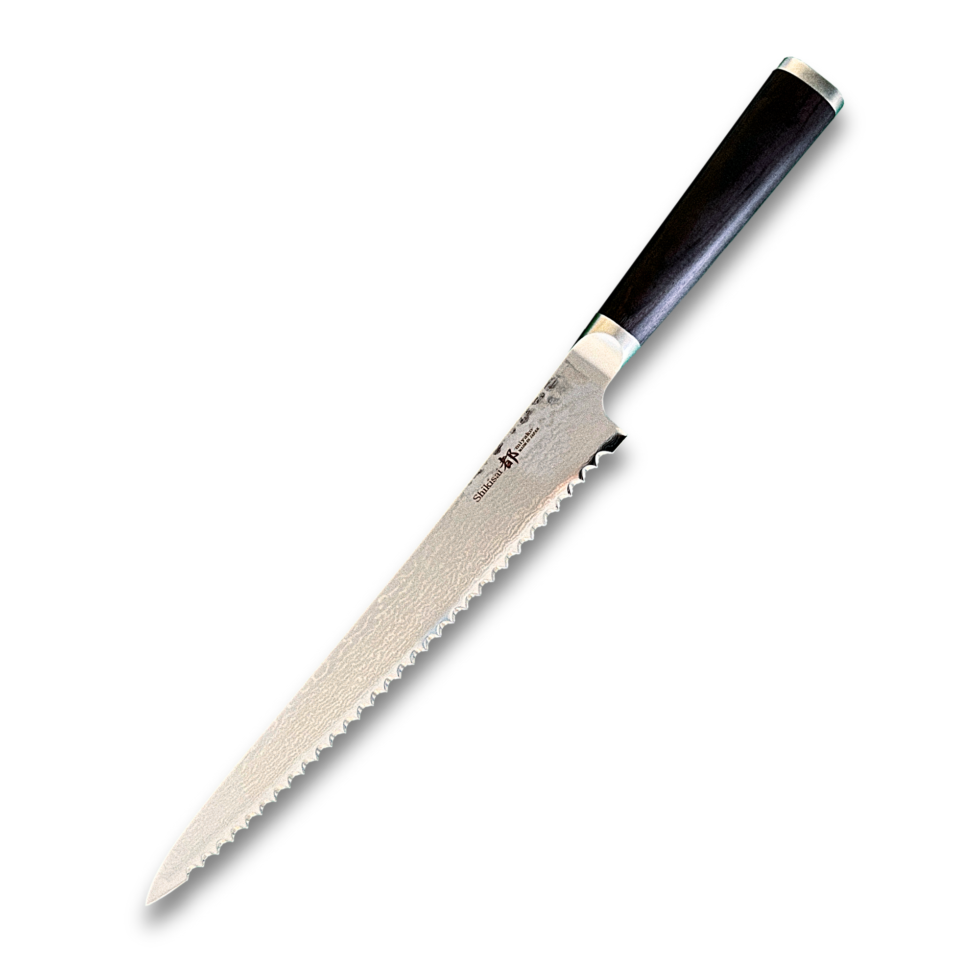 Miyako SUS 240mm Bread Slicer | 33 Layer Damascus Steel Blade  Made in Japan-Bred Knife-DECOROLALA