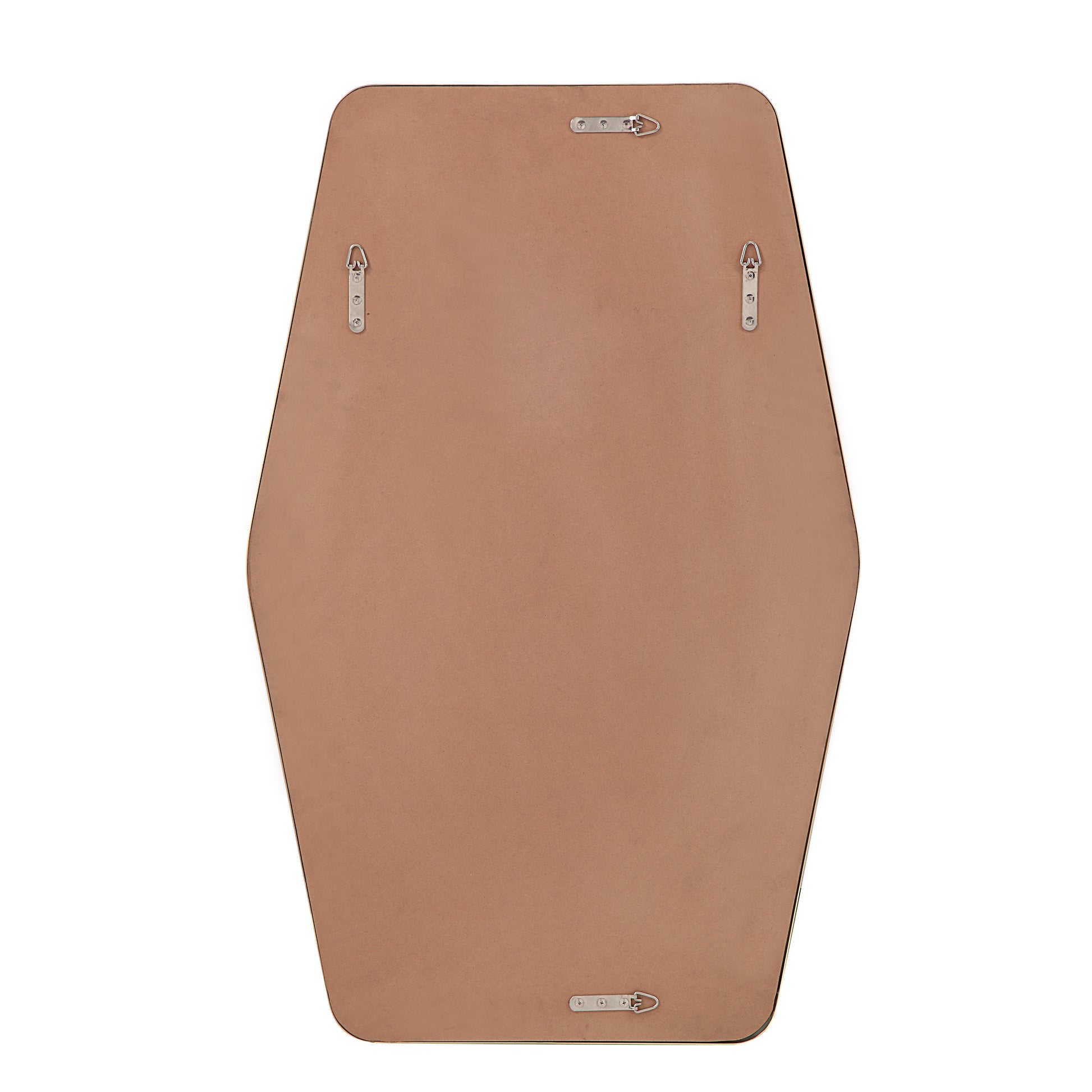 Mocha 40" Tall Rectangular Mirror, Satin Brass-Mirror-DECOROLALA