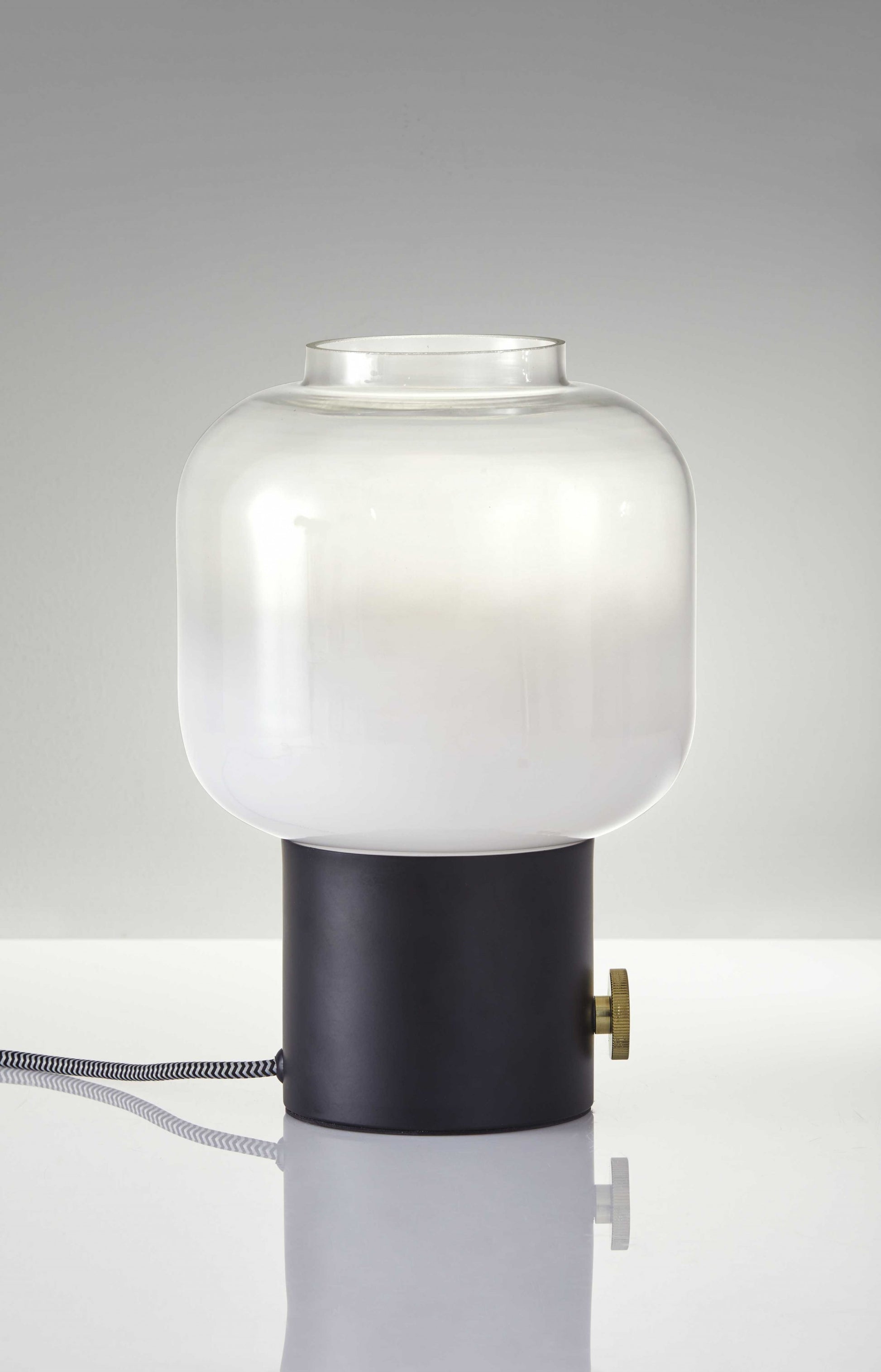 Mod Pod Black Glass Table Lamp-Table Lamps-DECOROLALA