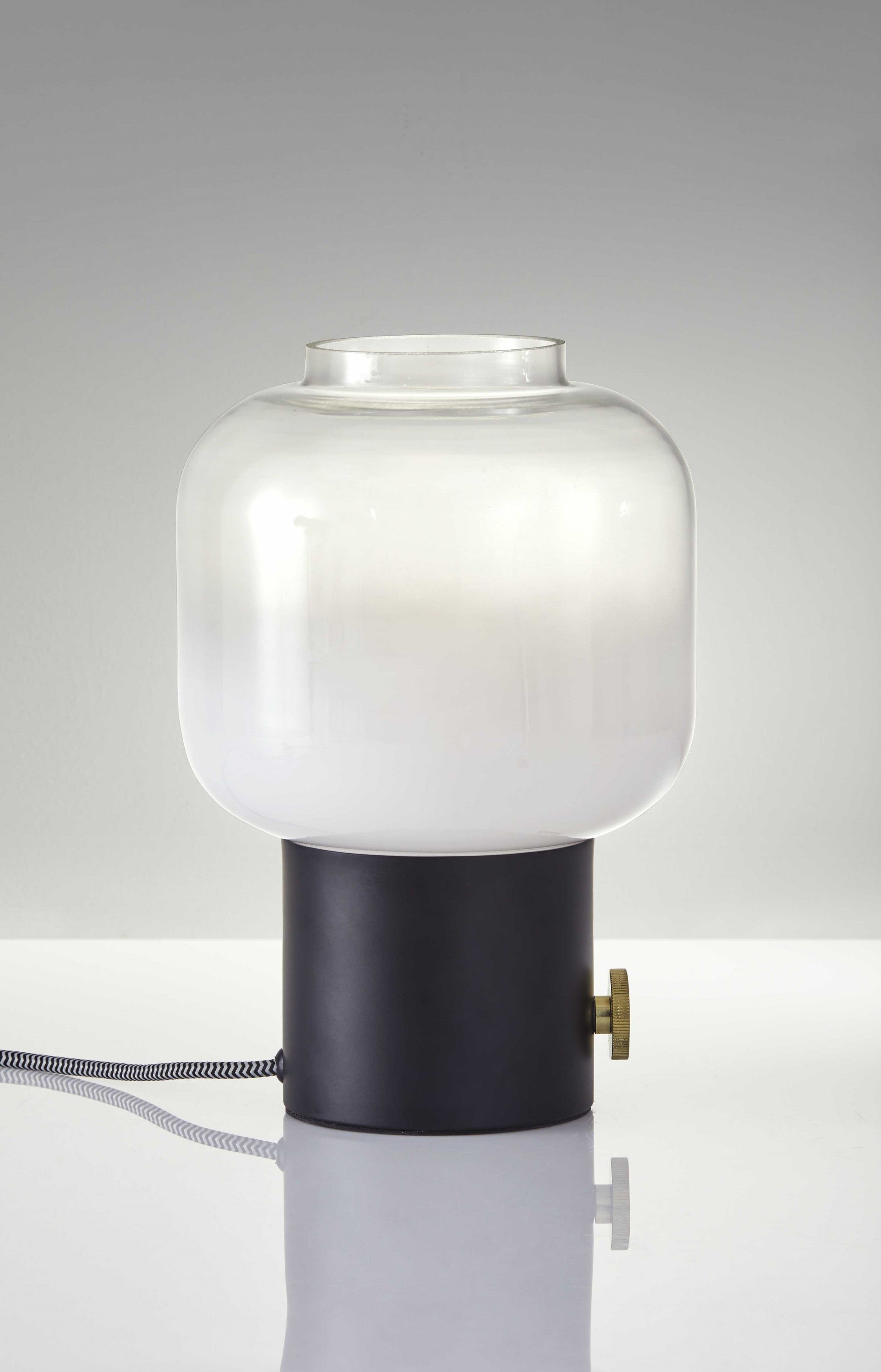 Mod Pod Black Glass Table Lamp-Table Lamps-DECOROLALA