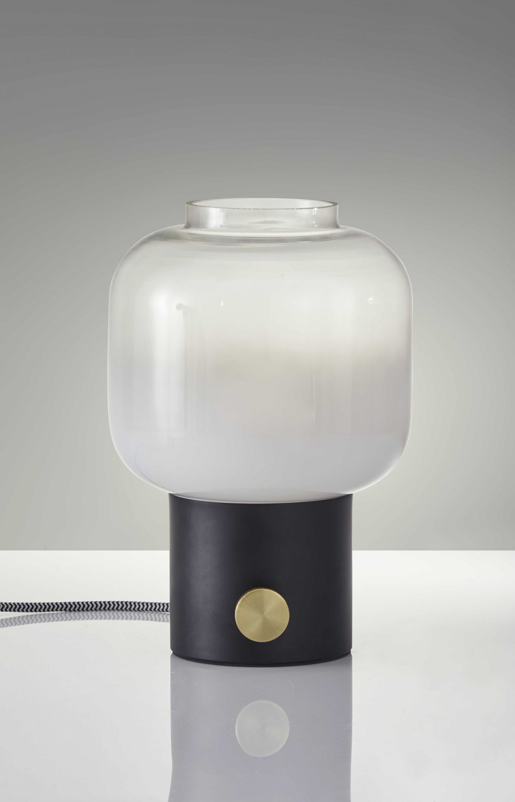 Mod Pod Black Glass Table Lamp-Table Lamps-DECOROLALA