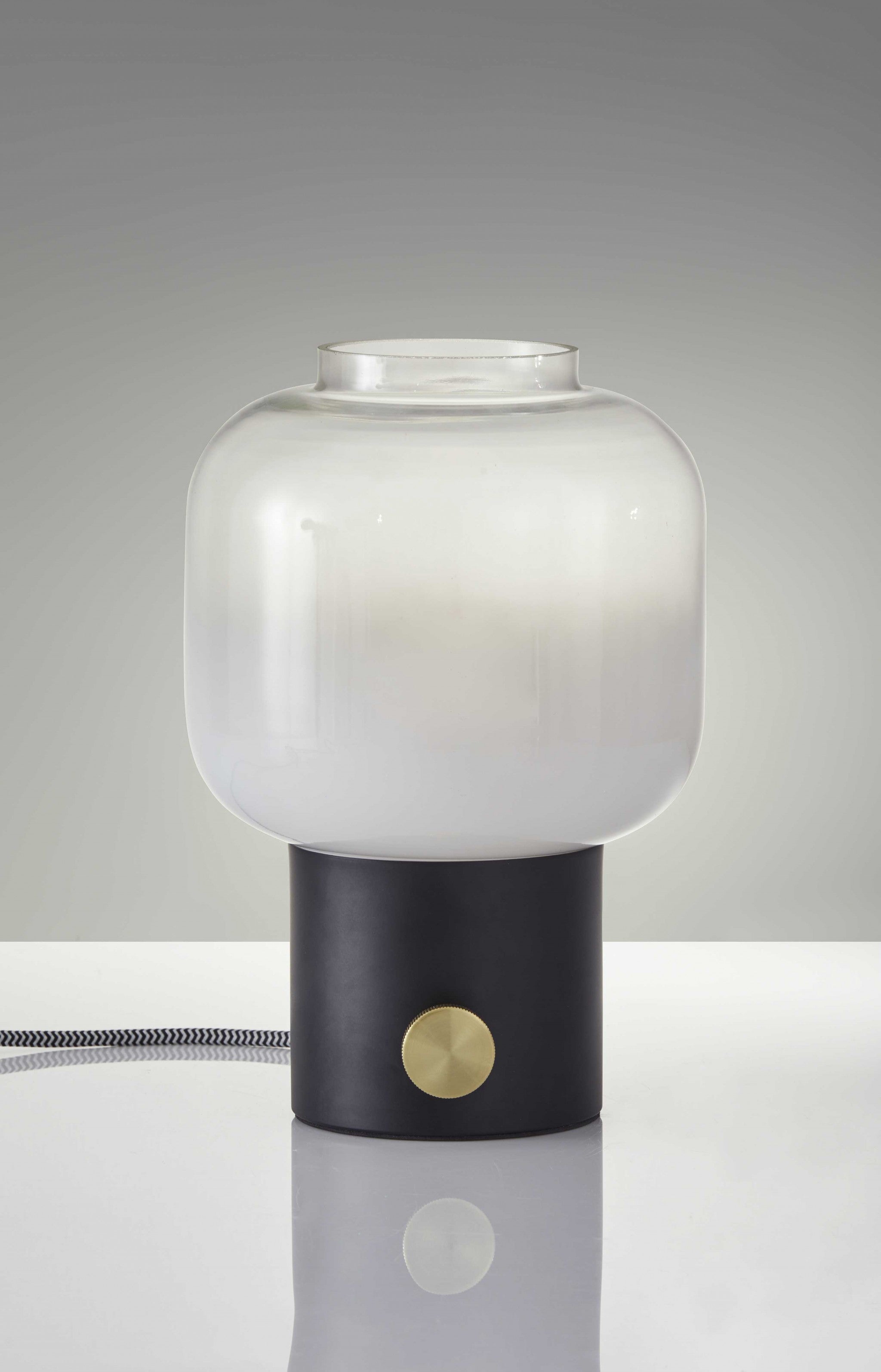 Mod Pod Black Glass Table Lamp-Table Lamps-DECOROLALA