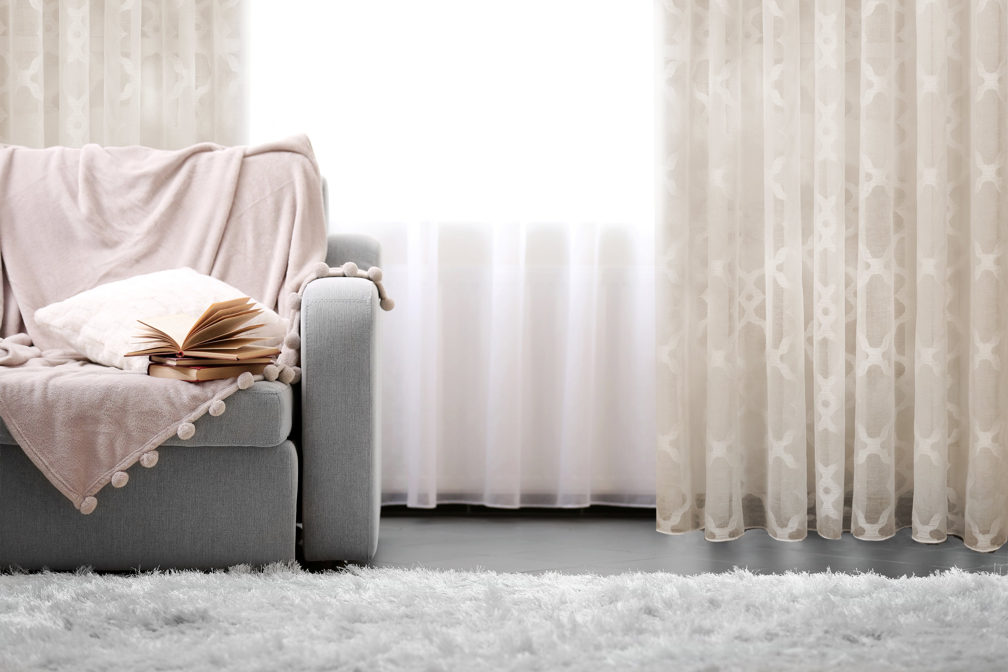 Modena Retro Jacquard Design Sheer Grommet Curtain 108" x 95"-Curtains-DECOROLALA