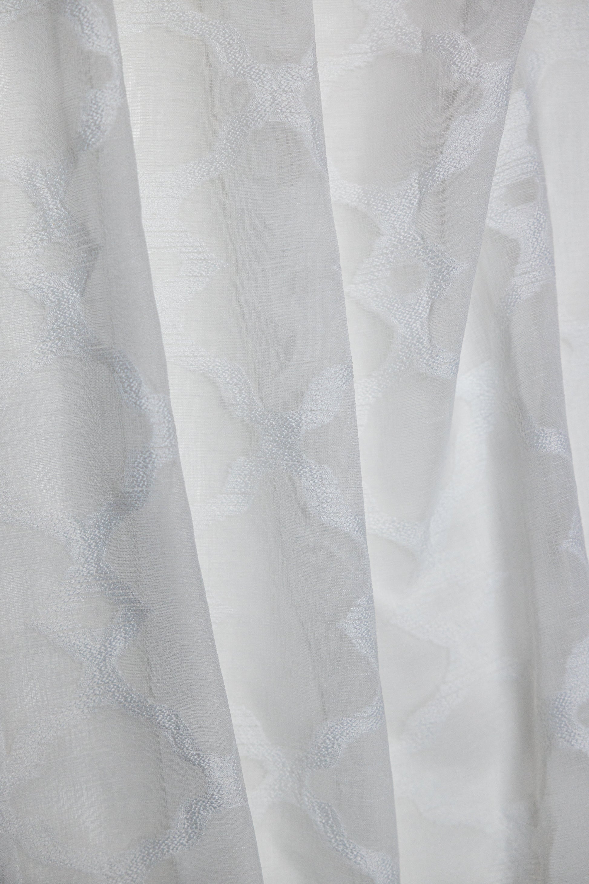 Modena Retro Jacquard Design Sheer Grommet Curtain 108" x 95"-Curtains-DECOROLALA