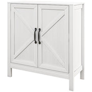 Modern Farmhouse Sideboard - White Barn Door Cabinet-Home Furnishings > Kitchen & Dining Furniture > Bar Cabinets-DECOROLALA